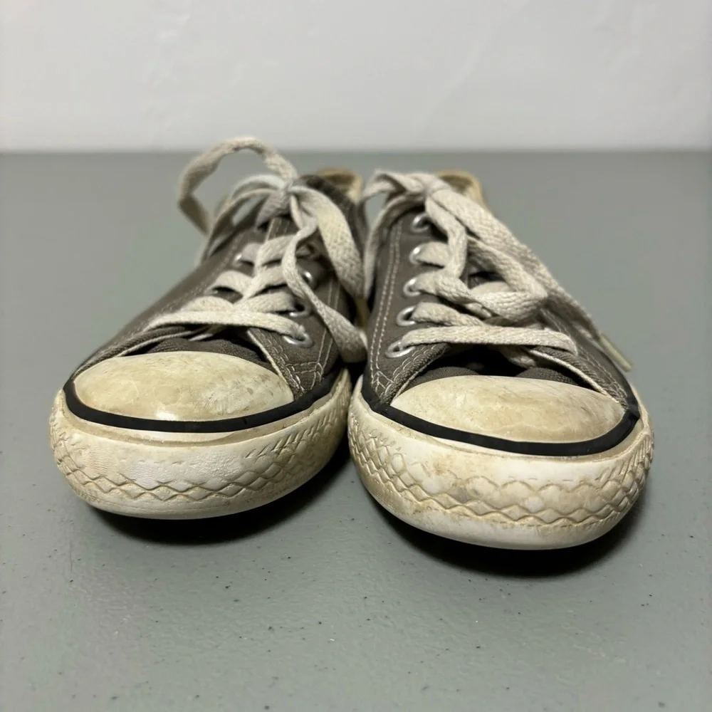 Converse Gray Sneakers Lace Up Youth Size 11